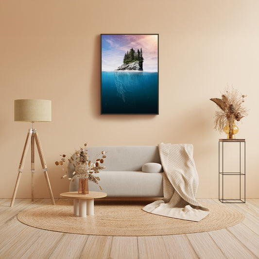 Görünenin Altında Çerçeveli Poster