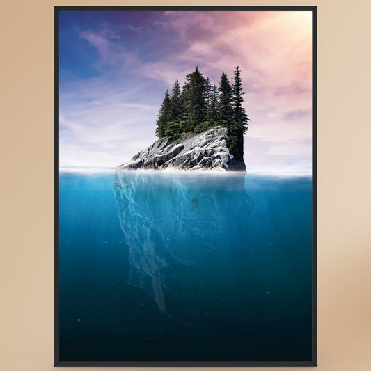 Görünenin Altında Çerçeveli Poster