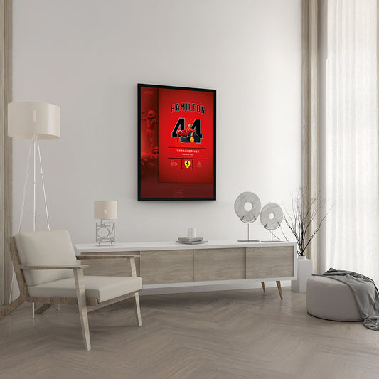 Lewis Hamilton Çerçeveli Poster