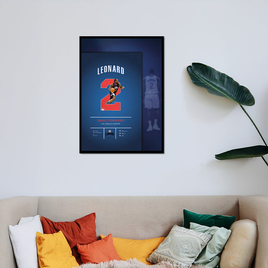 Kawhi Leonard Çerçeveli Poster