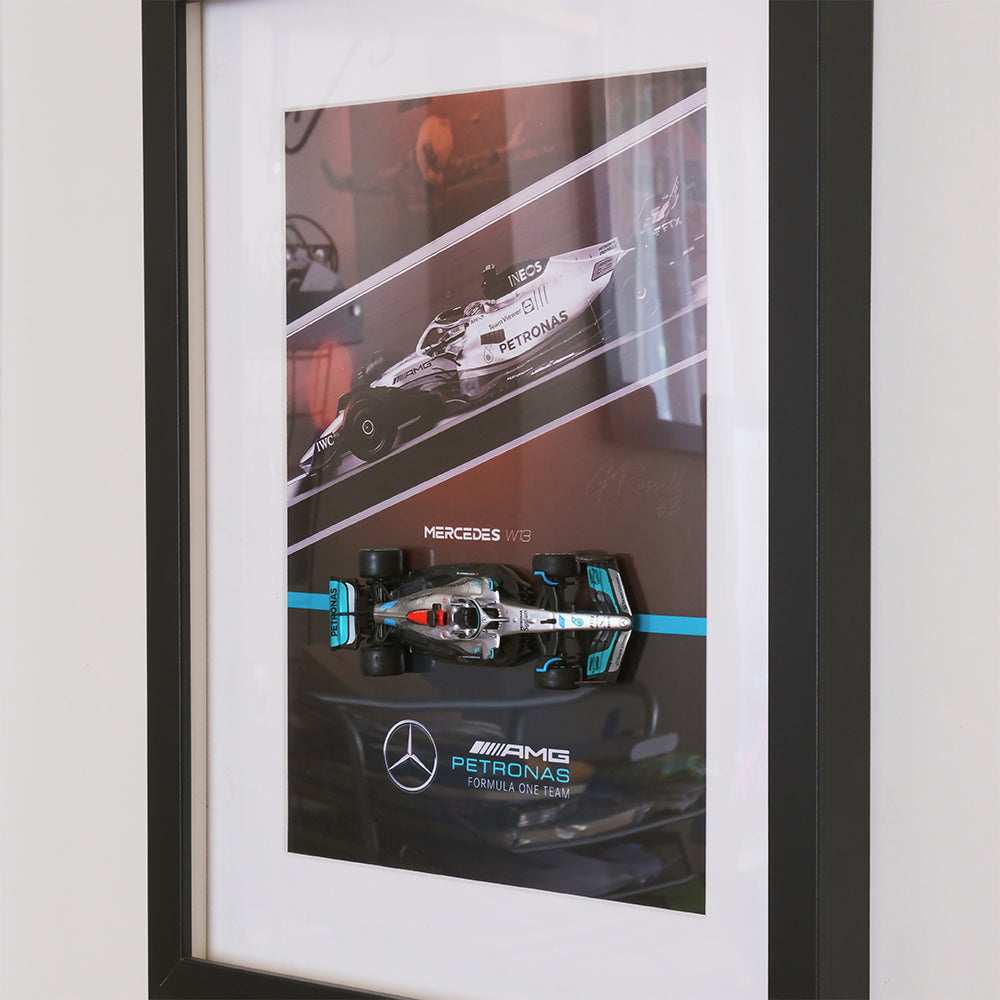 F1 Mercedes W13 - George Russell 3D Model Poster