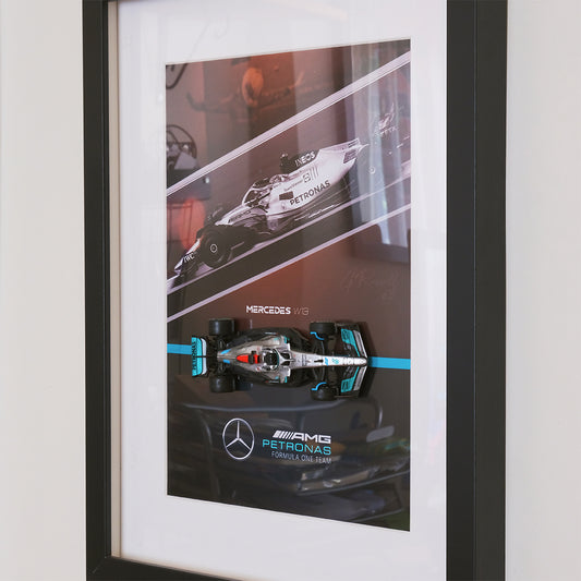 F1 Mercedes W13 - George Russell 3D Model Poster