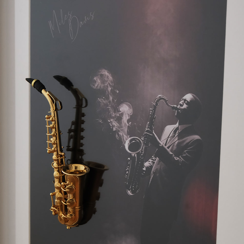 Miles Davis - Saksafon 3D Model Poster