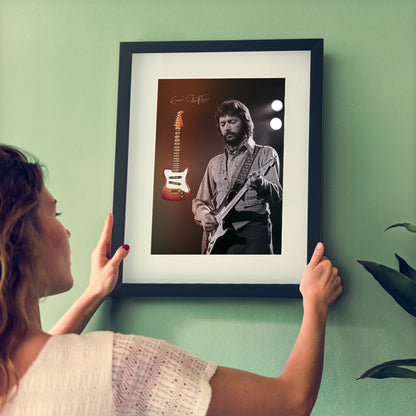 Eric Clapton - Fender Gitar 3D Model Poster