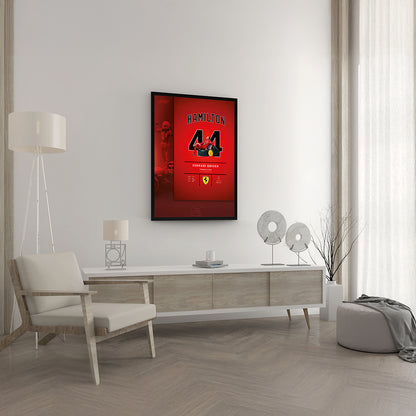 Lewis Hamilton Çerçeveli Poster