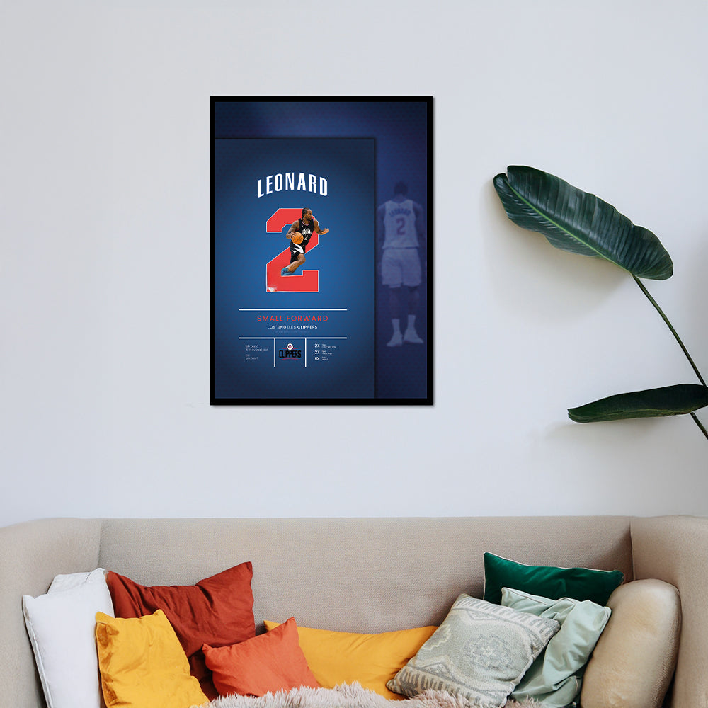 Kawhi Leonard Çerçeveli Poster