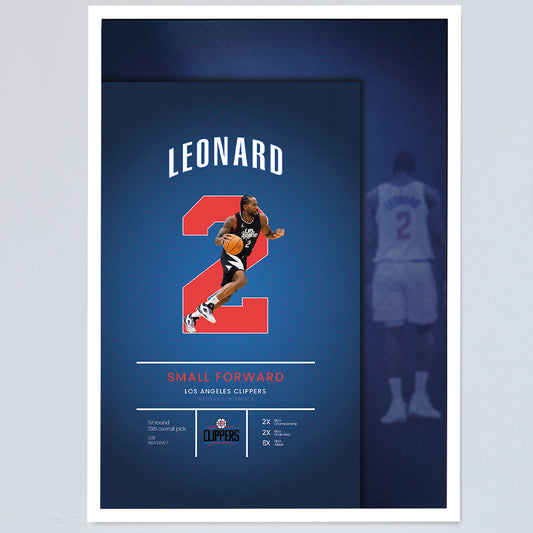 Kawhi Leonard Çerçeveli Poster